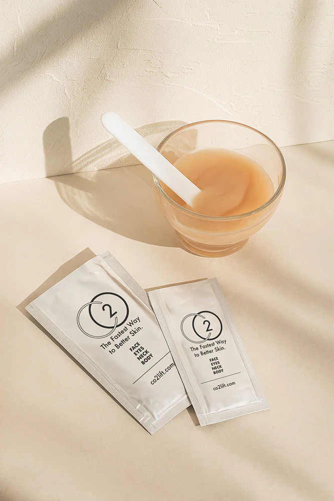 Mixing the CO2LIFT carboxy gel in a glass bowl